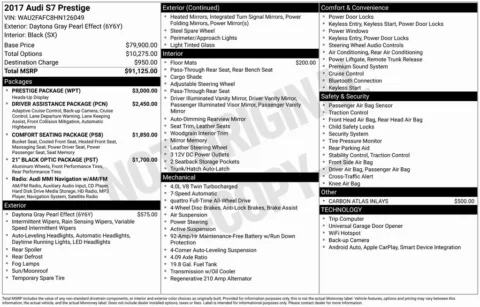 Photos of 2017 Audi S7 4.0T Prestige for sale in Bloomington, IN at Foreign Auto Connect