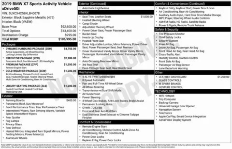 Photos of 2019 BMW X7 xDrive50i for sale in Bloomington, IN at Foreign Auto Connect