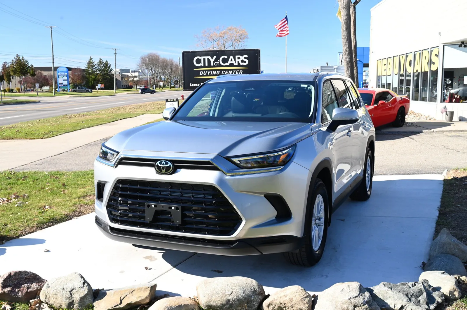 Silver 2025 Toyota Grand Highlander Hybrid XLE for sale in Troy, MI