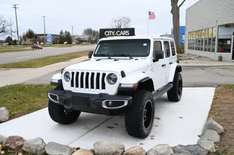White 2019 Jeep Wrangler Unlimited Sahara for sale in Troy, MI