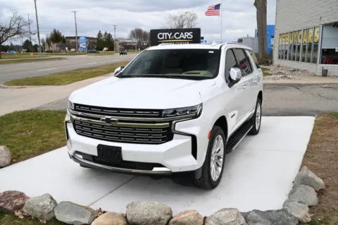 White 2023 Chevrolet Tahoe 4WD Premier for sale in Troy, MI