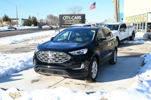 Black 2019 Ford Edge Titanium for sale in Troy, MI
