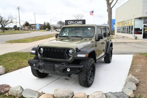 Green 2025 Jeep Wrangler 4-Door Willys for sale in Troy, MI