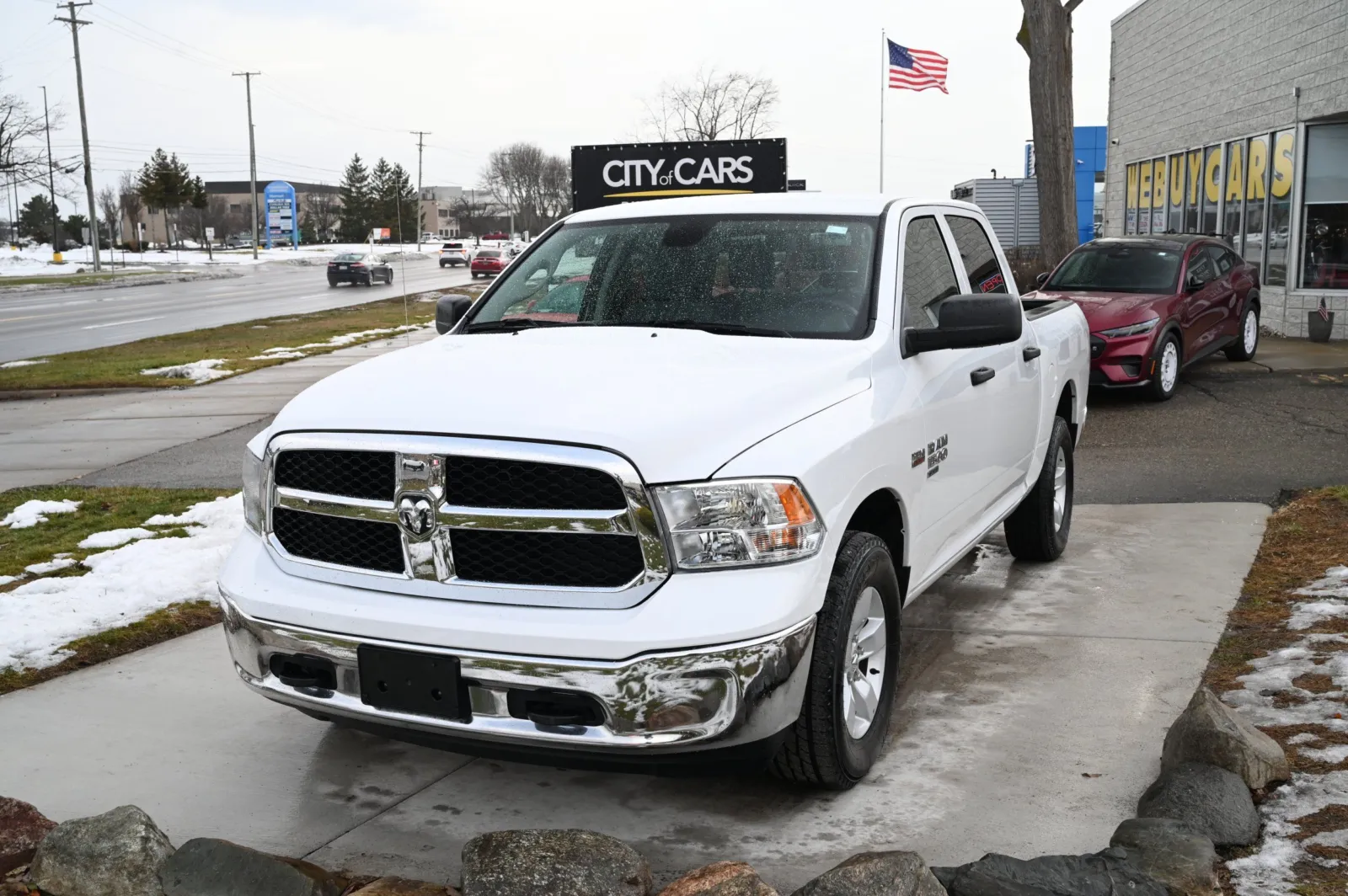 White 2023 Ram 1500 Classic SLT for sale in Troy, MI