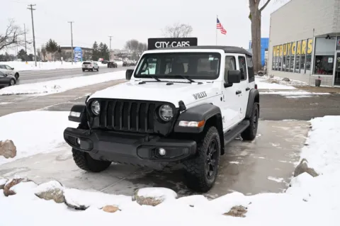 White 2021 Jeep Wrangler Unlimited Willys for sale in Troy, MI