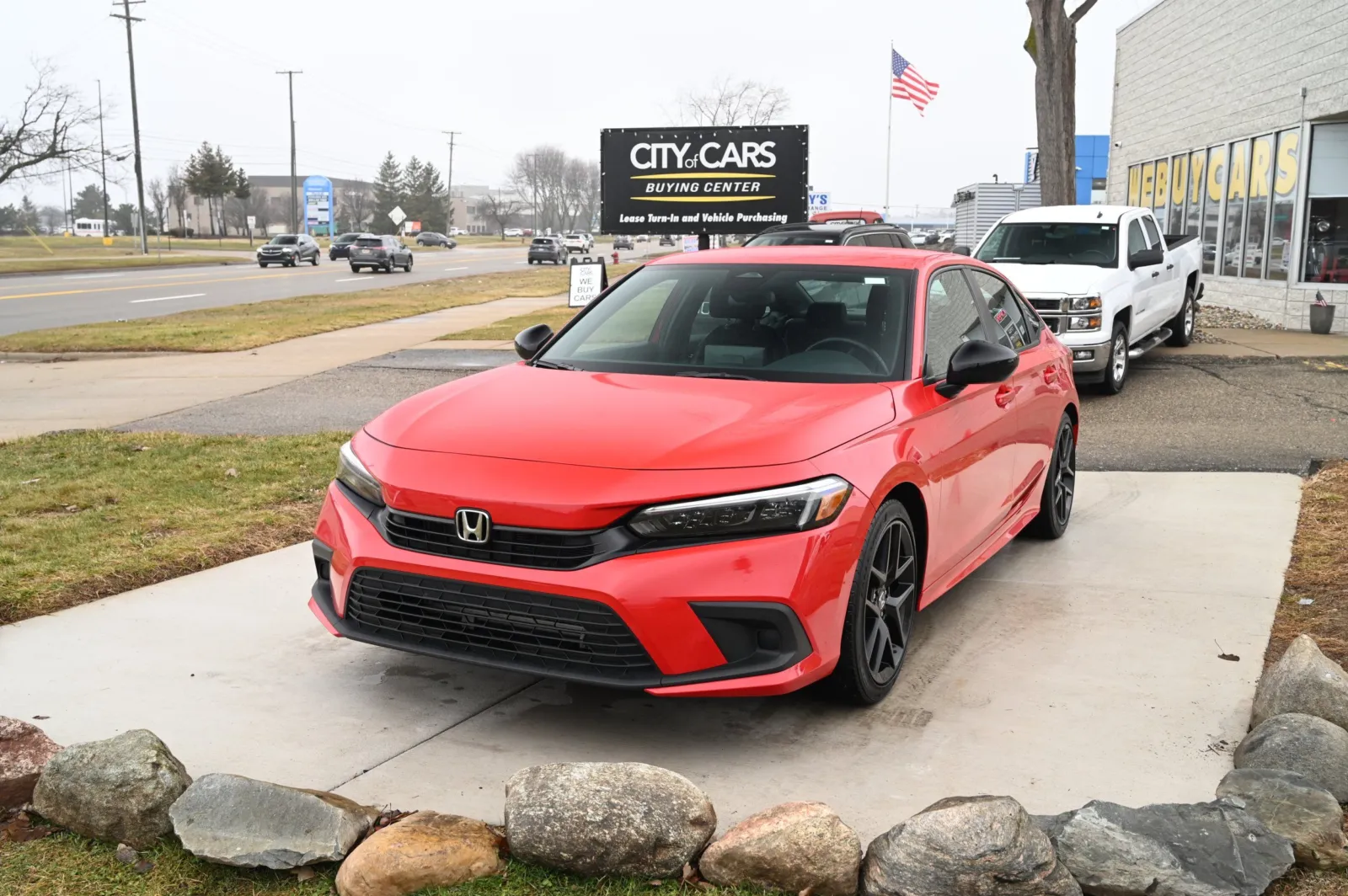 Red 2023 Honda Civic Sedan Sport for sale in Troy, MI