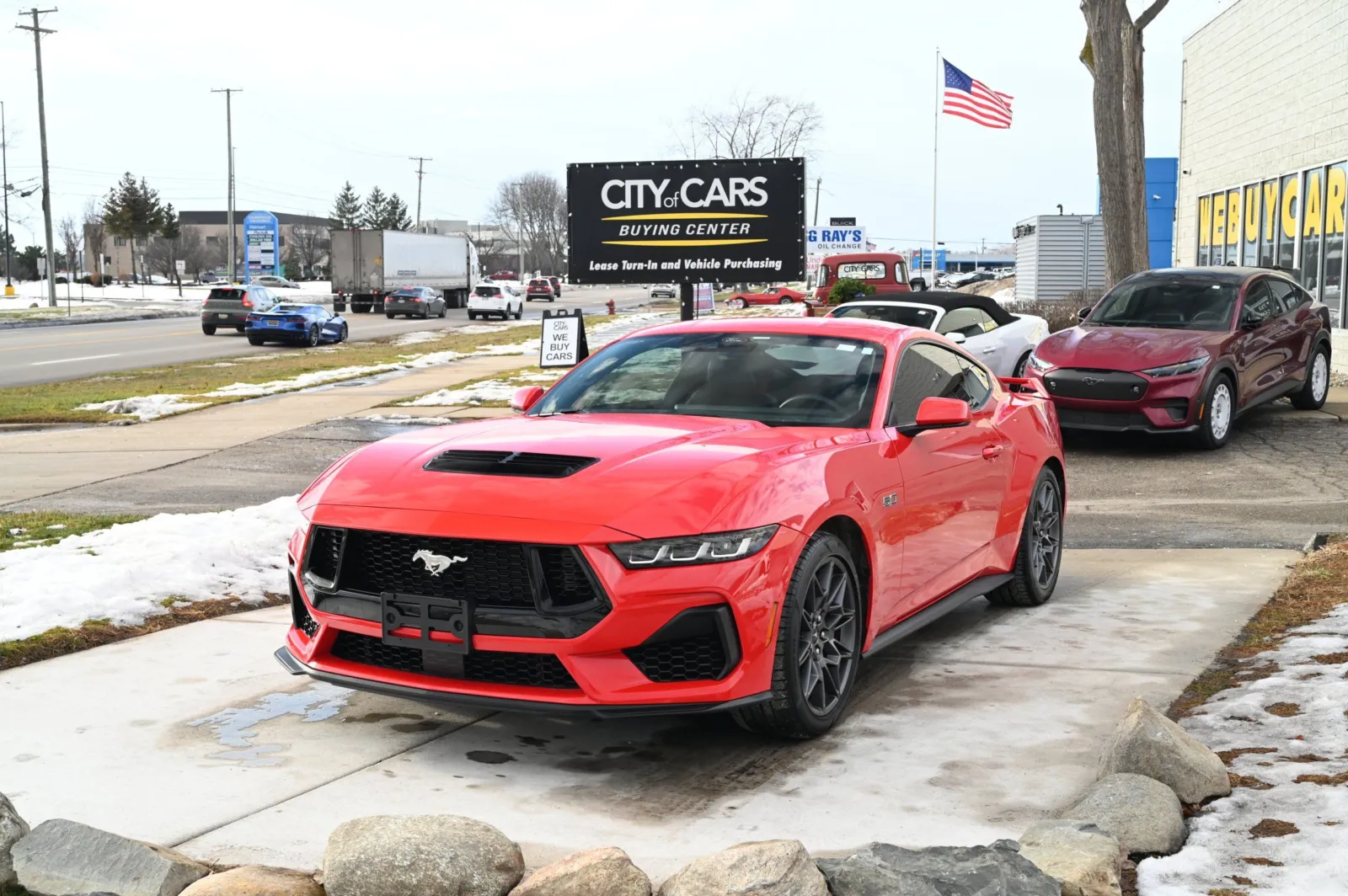 Red 2025 Ford Mustang GT Premium Fastback for sale in Troy, MI