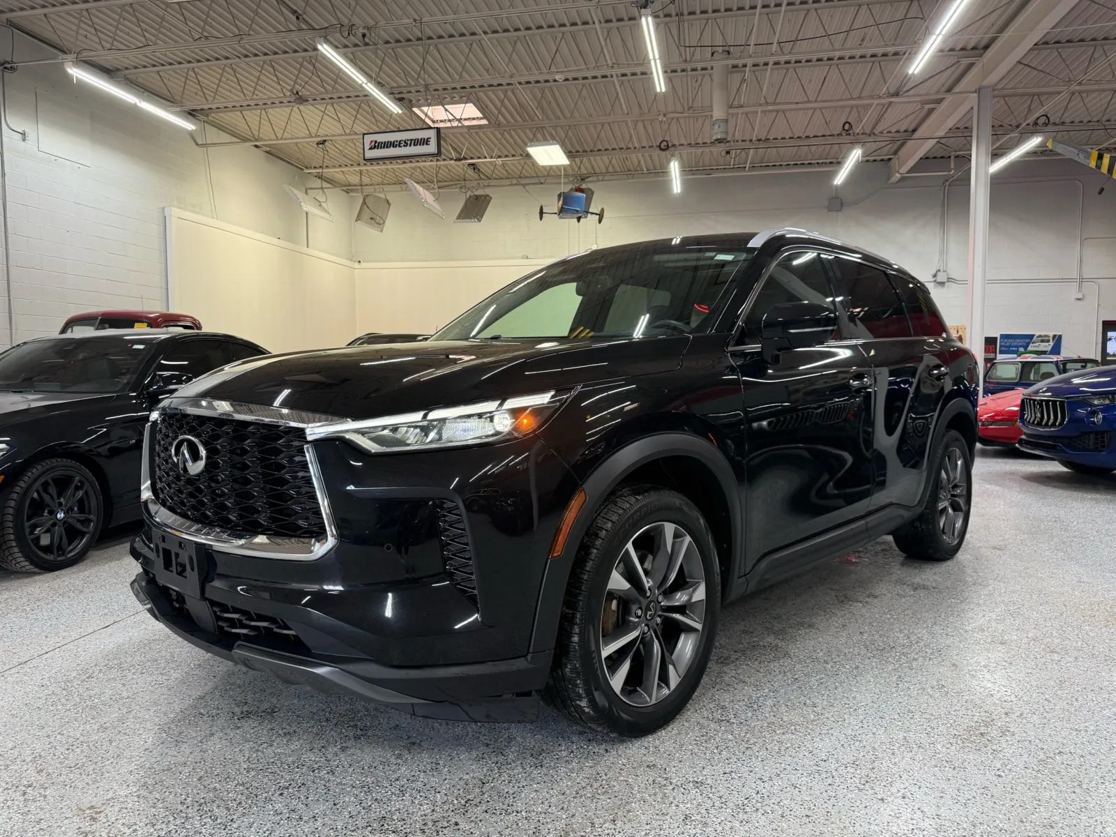 Black 2022 Infiniti QX60 LUXE AWD for sale in Troy, MI