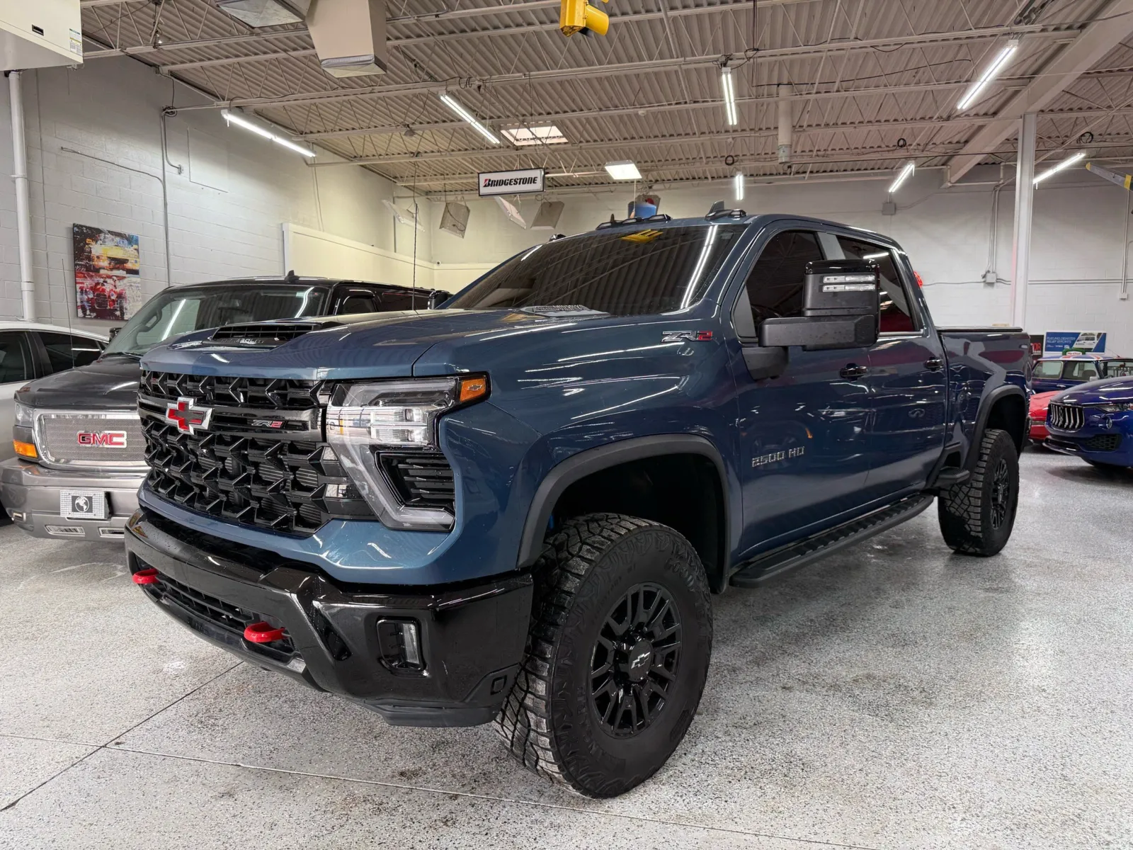 Blue 2024 Chevrolet Silverado 2500HD 4WD Crew Cab Standard Bed ZR2 for sale in Troy, MI