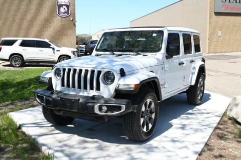 White 2023 Jeep Wrangler 4-Door Sahara for sale in Troy, MI