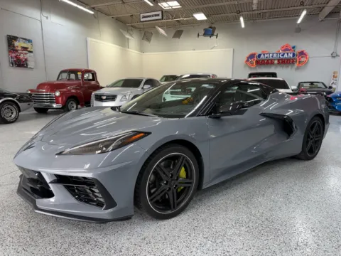 Gray 2024 Chevrolet Corvette Stingray RWD Convertible 3LT for sale in Troy, MI