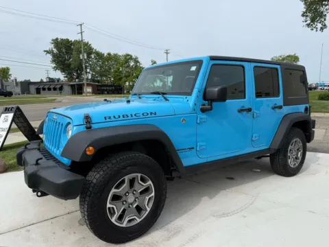 Blue 2018 Jeep Wrangler JK Unlimite Rubicon for sale in Troy, MI
