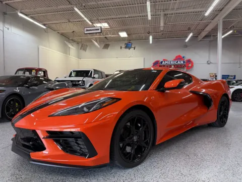 Orange 2020 Chevrolet Corvette Stingray RWD Coupe 2LT for sale in Troy, MI