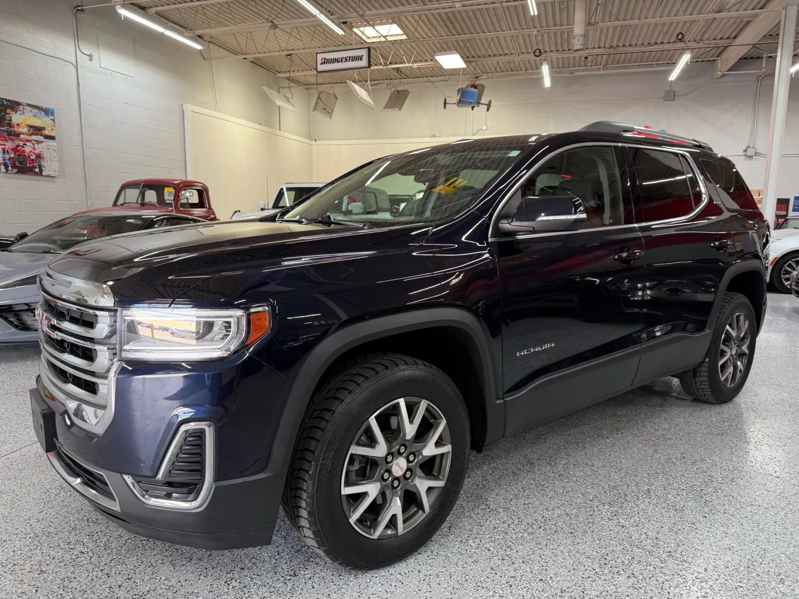 Blue 2022 GMC Acadia SLE for sale in Troy, MI