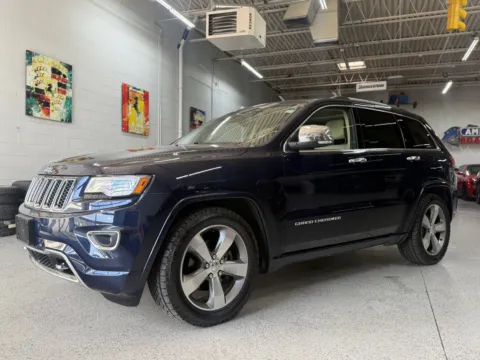 Blue 2014 Jeep Grand Cherokee Overland for sale in Troy, MI