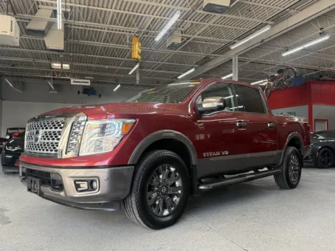 Red 2018 Nissan TITAN Platinum Reserve for sale in Troy, MI
