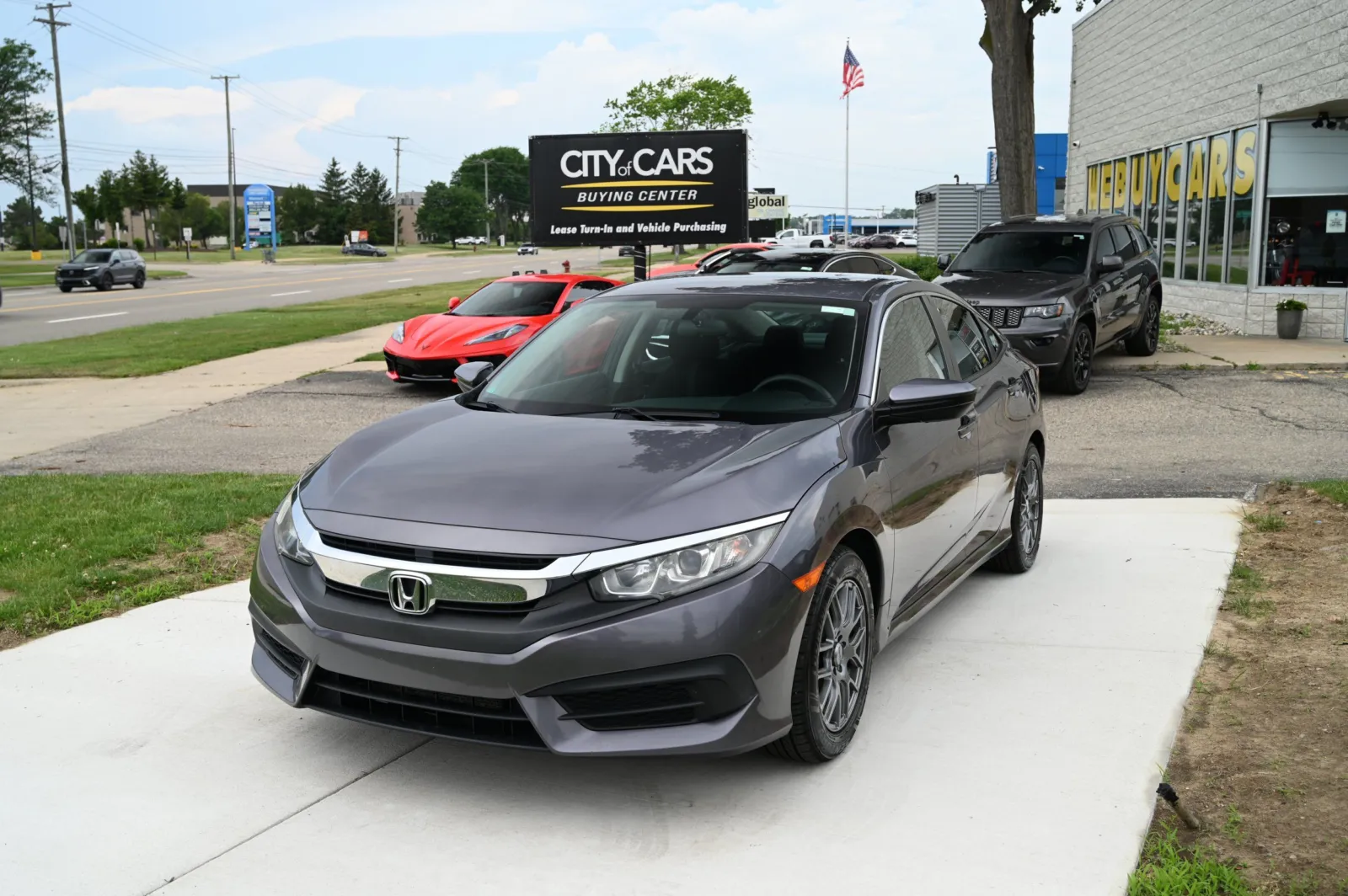 Gray 2016 Honda Civic LX for sale in Troy, MI