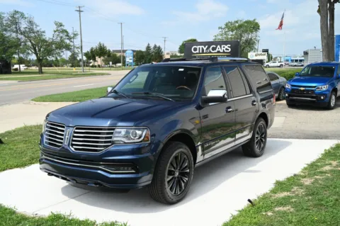 Blue 2015 Lincoln Navigator for sale in Troy, MI