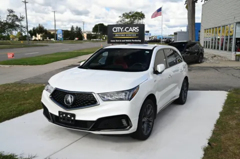 White 2019 Acura MDX SH-AWD w/Tech w/A-SPEC for sale in Troy, MI