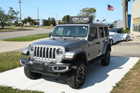 Gray 2019 Jeep Wrangler Unlimited Sahara for sale in Troy, MI