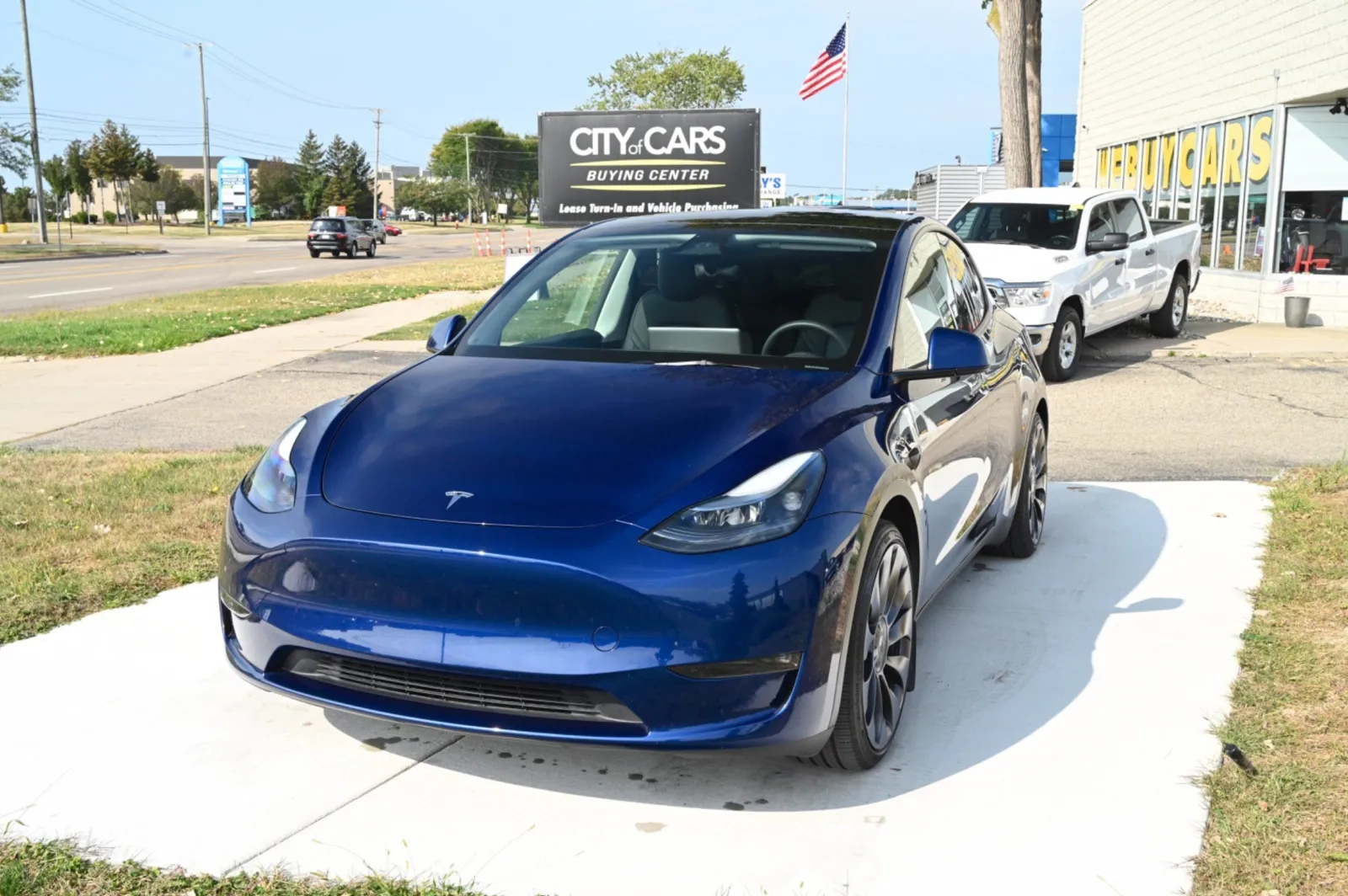 Blue 2025 Tesla Model Y Performance Dual Motor All-Wheel Drive for sale in Troy, MI