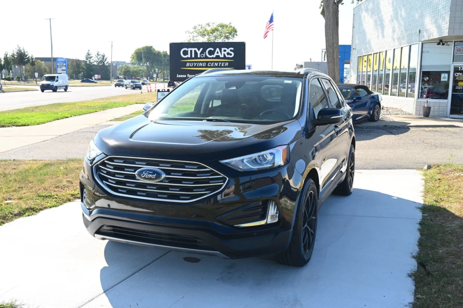 Black 2020 Ford Edge Titanium for sale in Troy, MI