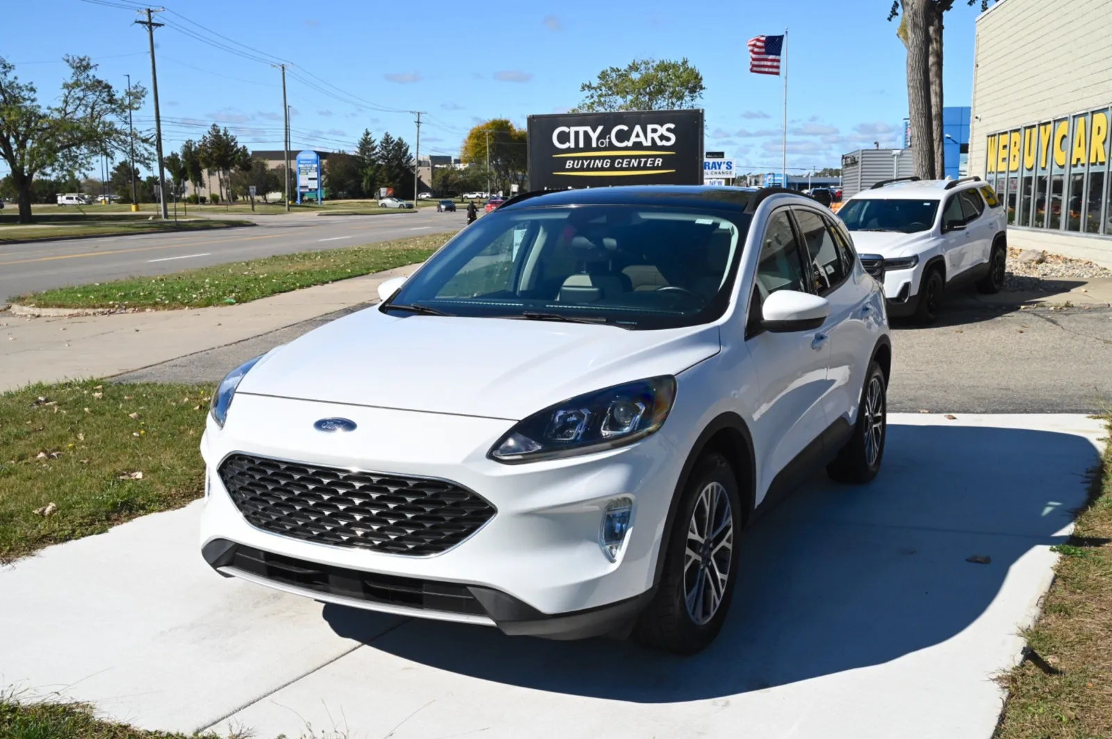 White 2021 Ford Escape SEL for sale in Troy, MI