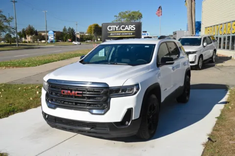 White 2023 GMC Acadia AWD AT4 for sale in Troy, MI