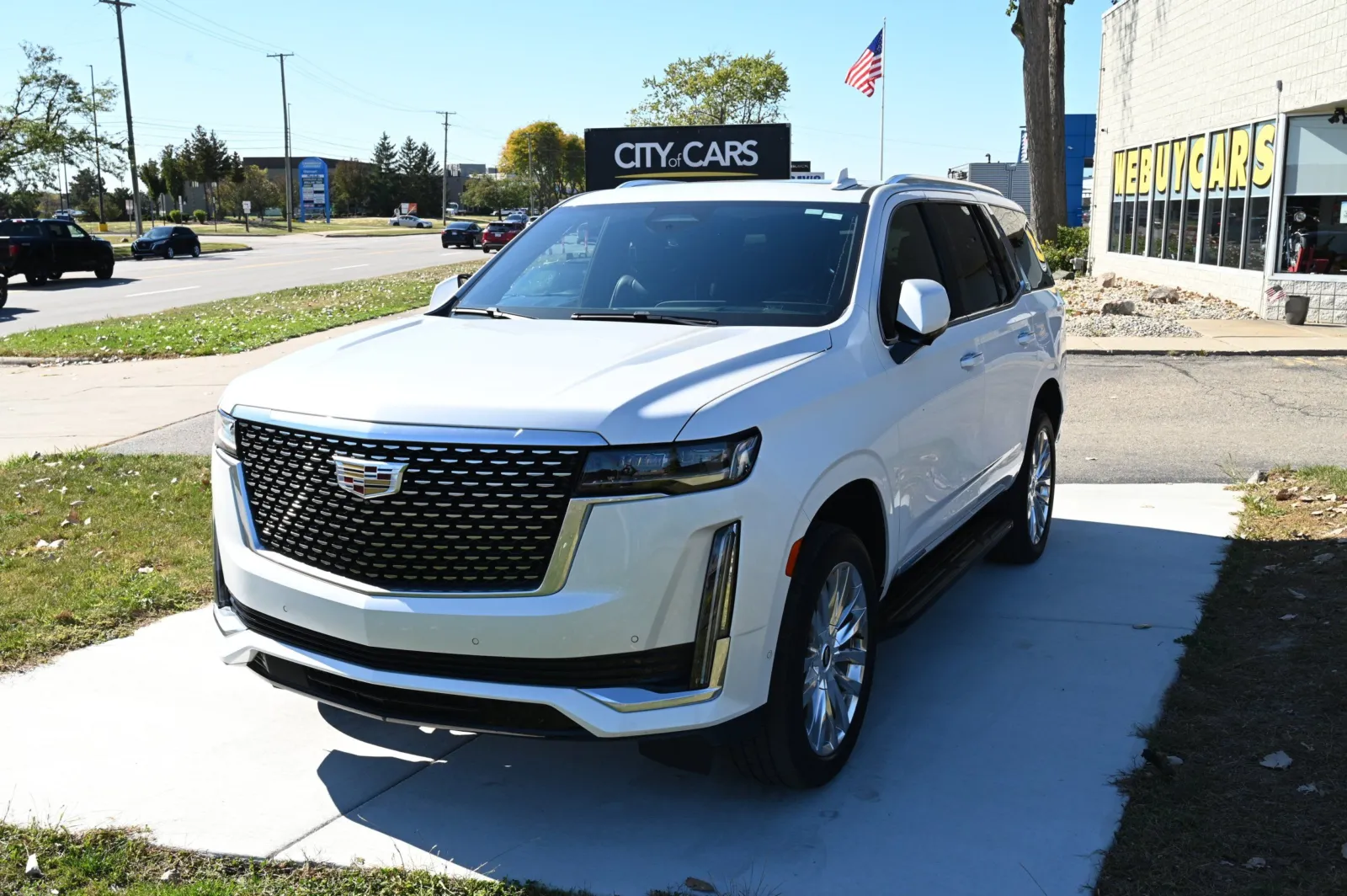 White 2022 Cadillac Escalade 4WD Premium Luxury for sale in Troy, MI