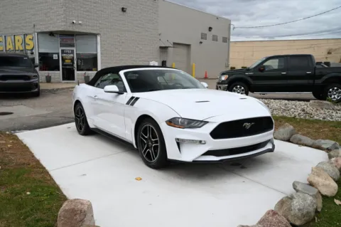Another view of 2021 Ford Mustang EcoBoost Premium Convertible for sale in Troy, MI at City of Cars