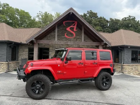 Red 2017 Jeep Wrangler Unlimited Sahara for sale in Maryville, TN
