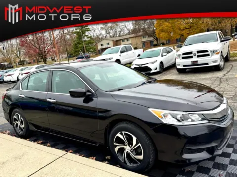 Black 2017 Honda Accord Sedan LX CVT for sale in Indianapolis, IN