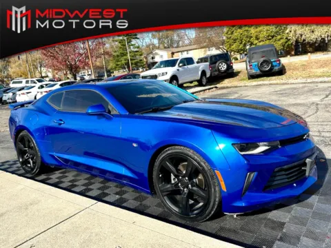 Blue 2016 Chevrolet Camaro 2dr Cpe 1LT for sale in Indianapolis, IN