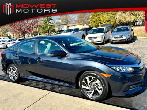 Blue 2018 Honda Civic Sedan EX CVT for sale in Indianapolis, IN
