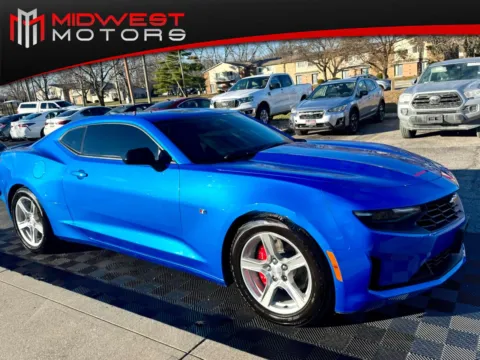 Blue 2024 Chevrolet Camaro 2dr Cpe 1LT for sale in Indianapolis, IN