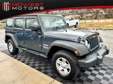 Gray 2017 Jeep Wrangler Unlimited Sport RHD 4x4 for sale in Indianapolis, IN