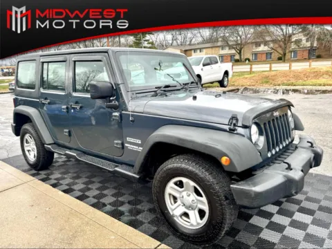 Gray 2017 Jeep Wrangler Unlimited Sport RHD 4x4 for sale in Indianapolis, IN