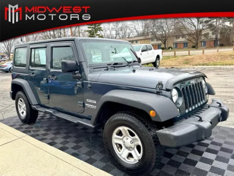 Gray 2017 Jeep Wrangler Unlimited Sport RHD 4x4 for sale in Indianapolis, IN