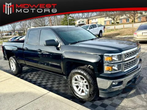 Black 2015 Chevrolet Silverado 1500 4WD Double Cab 143.5 in LT w/1LT for sale in Indianapolis, IN