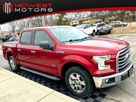 Red 2015 Ford F-150 2WD SuperCrew 157 in Lariat for sale in Indianapolis, IN