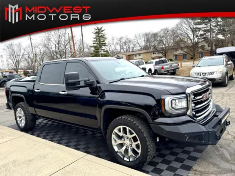 Black 2018 GMC Sierra 1500 4WD Crew Cab 143.5 in SLT for sale in Indianapolis, IN