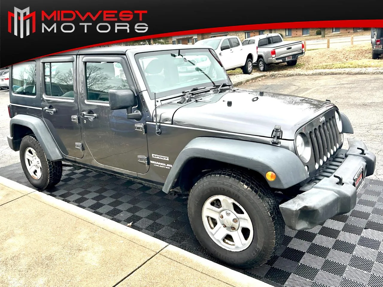 Gray 2017 Jeep Wrangler Unlimited Sport RHD 4x4 for sale in Indianapolis, IN