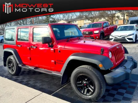 Red 2016 Jeep Wrangler Unlimited 4WD 4dr Sport RHD for sale in Indianapolis, IN