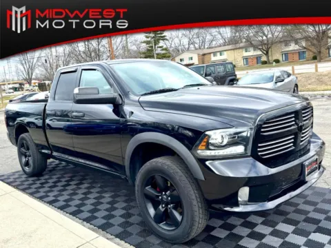 Black 2014 RAM 1500 4WD Quad Cab 140.5 in Express for sale in Indianapolis, IN
