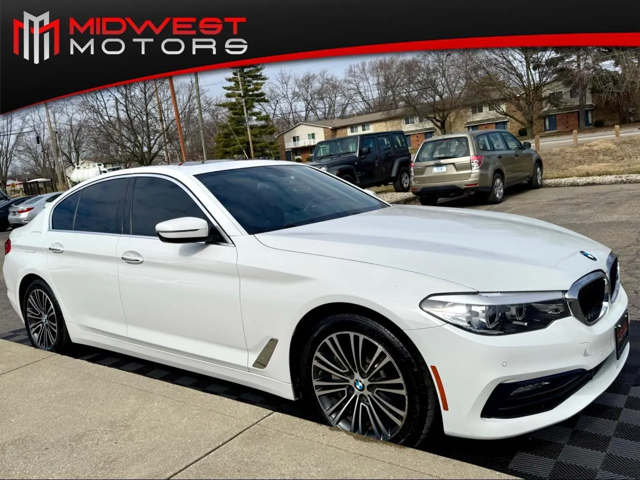 White 2017 BMW 5 Series 530i Sedan for sale in Indianapolis, IN