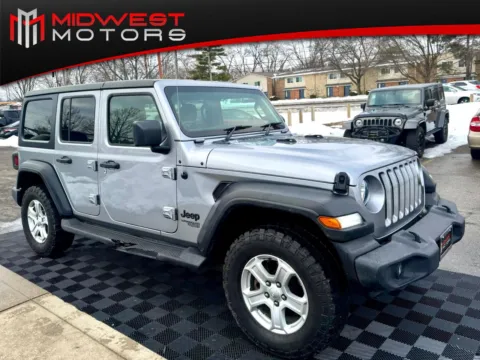 Silver 2021 Jeep Wrangler Unlimited Sport 4x4 RHD for sale in Indianapolis, IN