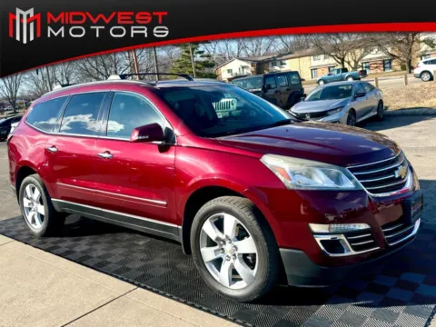 Red 2015 Chevrolet Traverse FWD 4dr LTZ for sale in Indianapolis, IN