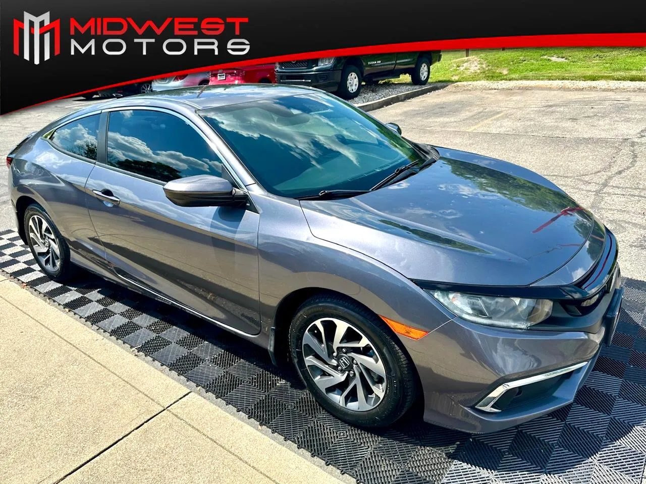 Gray 2020 Honda Civic Coupe LX CVT for sale in Indianapolis, IN