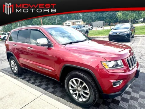 Red 2014 Jeep Grand Cherokee 4WD 4dr Limited for sale in Indianapolis, IN