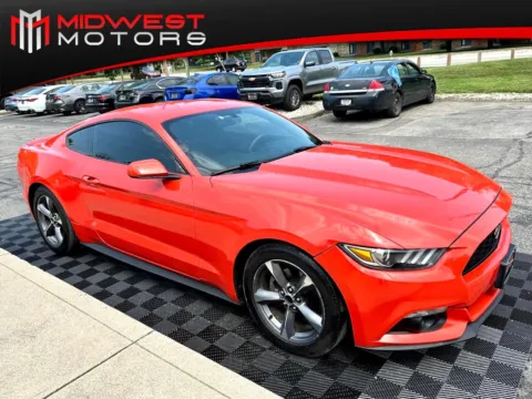 Orange 2015 Ford Mustang 2dr Fastback V6 for sale in Indianapolis, IN